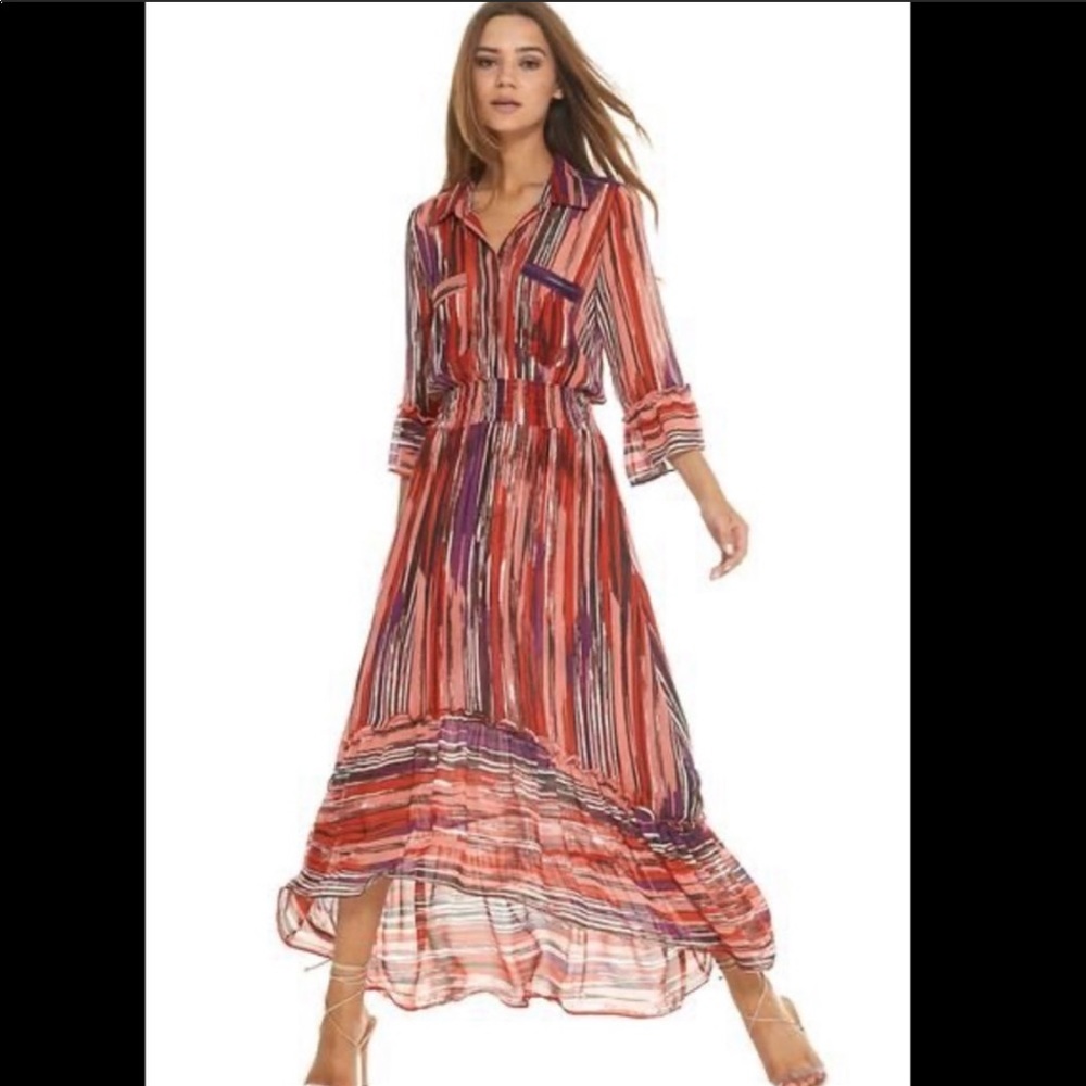 NWT MISA Los Angeles Ofelia Ruffle Dress